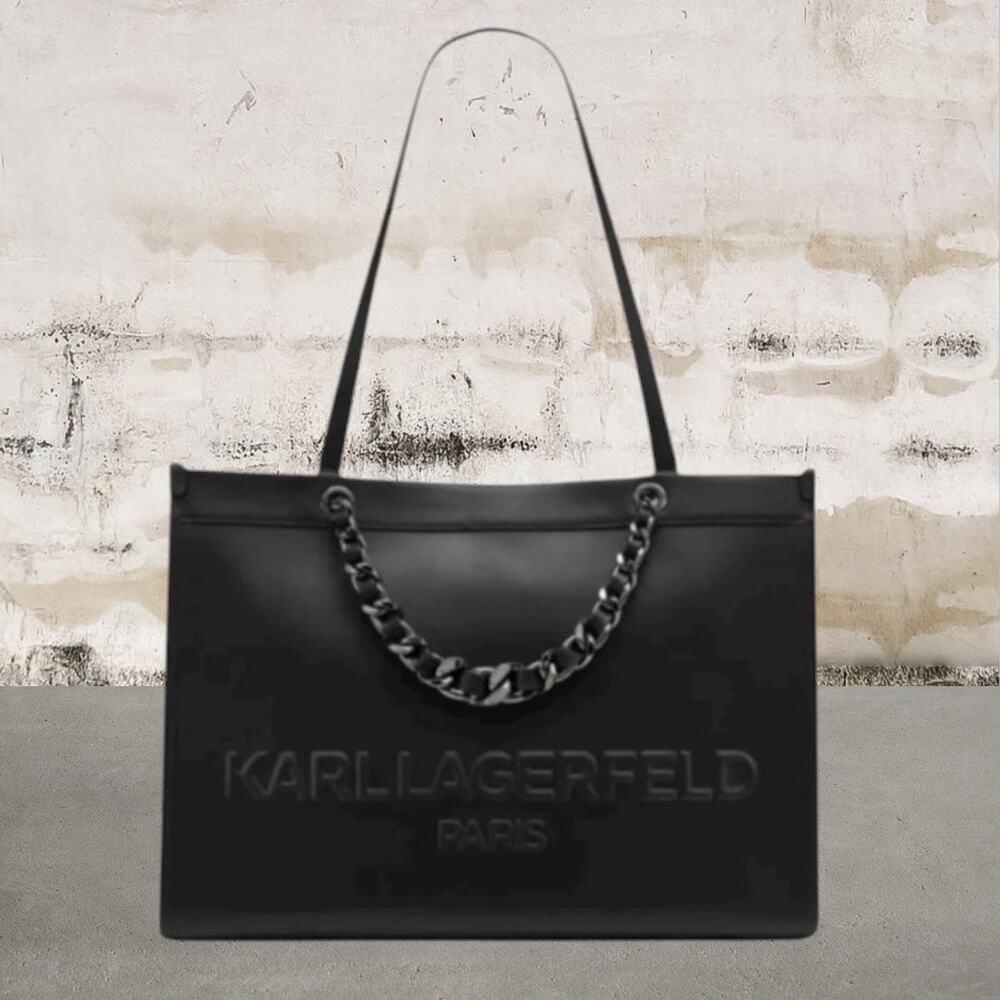 Karl Lagerfeld $278 Savoie Large Leather Tote NWT
